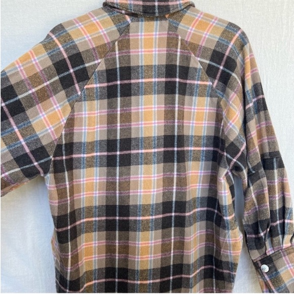 ZARA oversized plaid button up over shirt jacket size XS - Picture 13 of 16